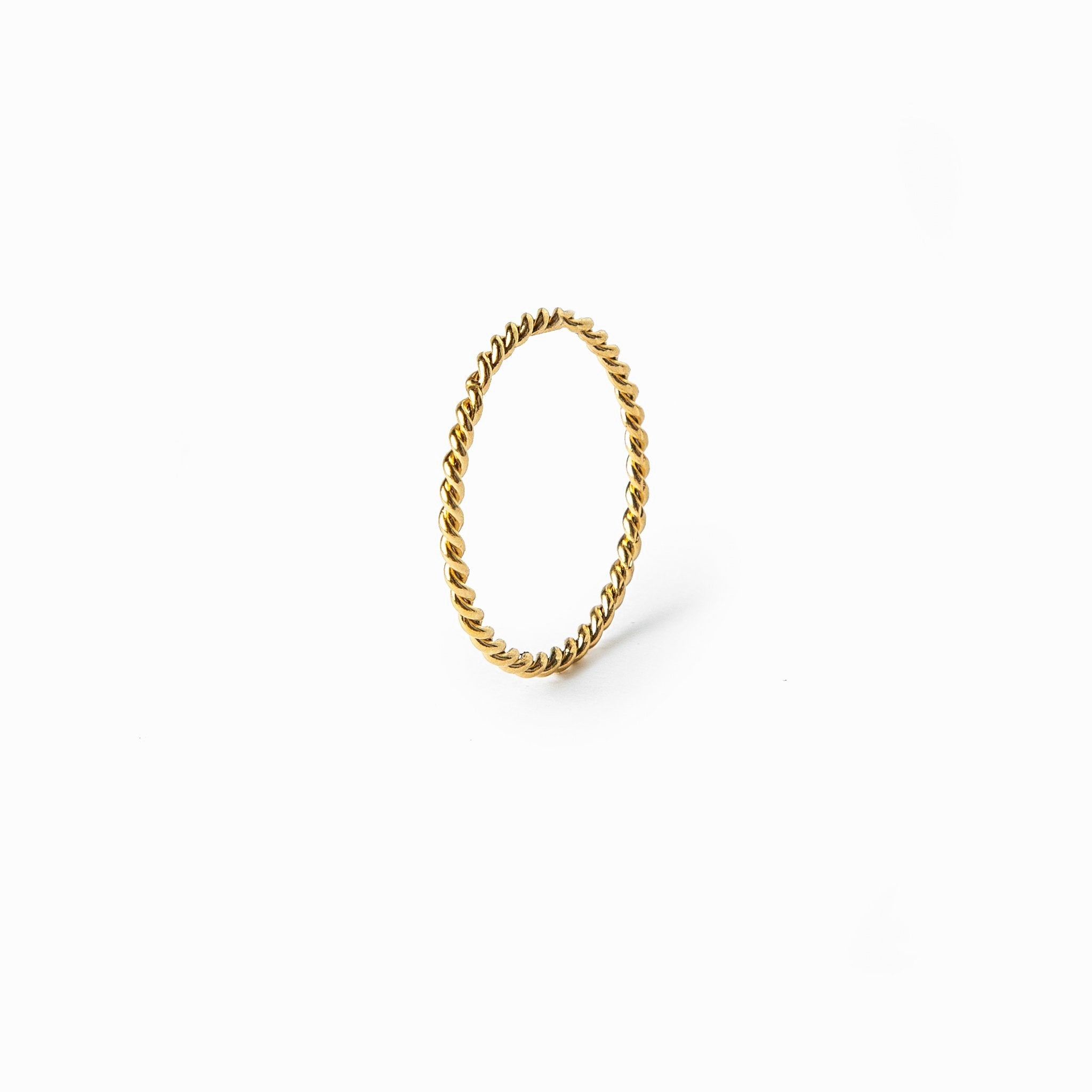 Bague Tressée en Corde