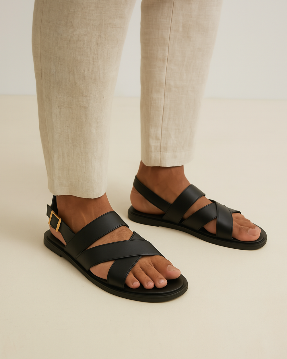Lanaro - Sandales élégantes croisées