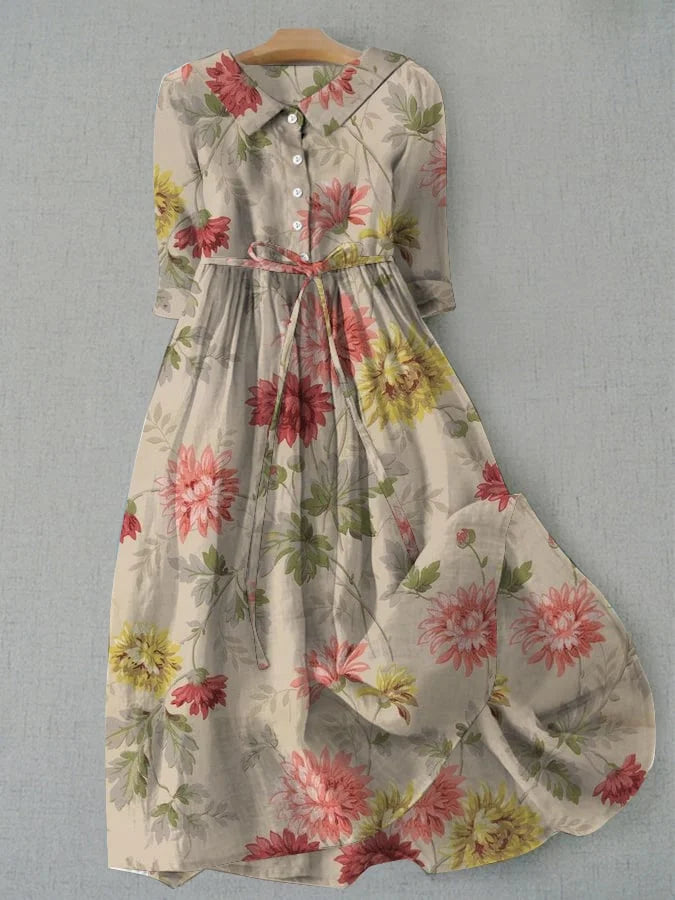 Zinnia - Robe Chemise avec Lacs pour Femmes
