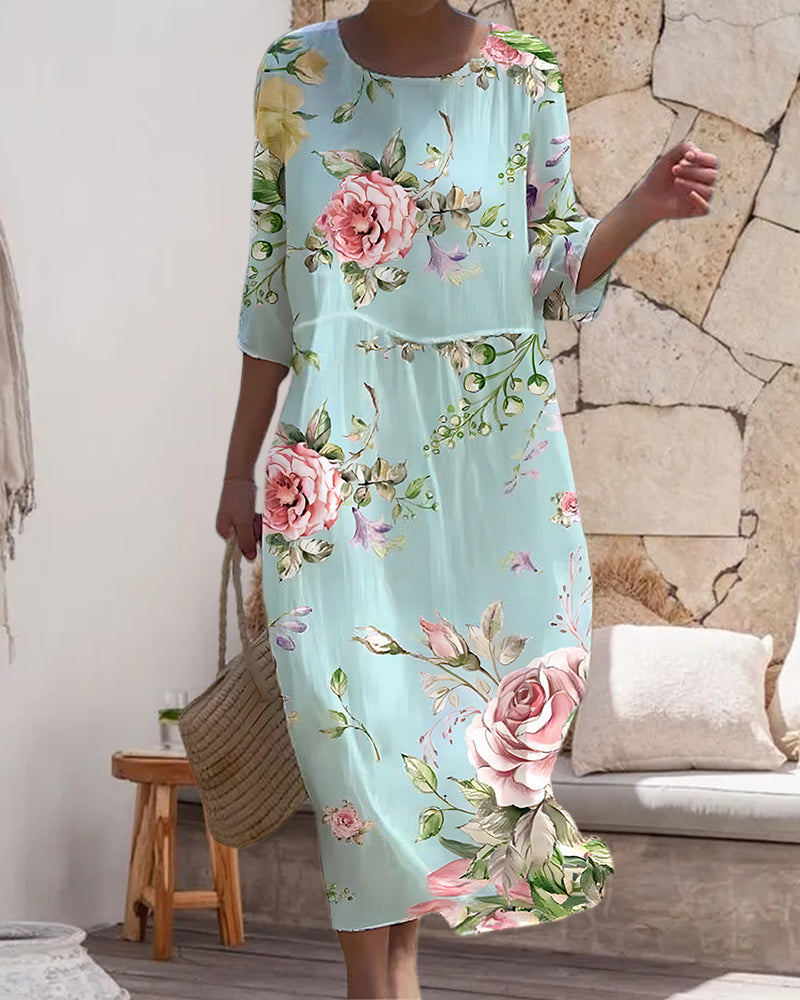 Leviana™ | Robe élégante à fleurs