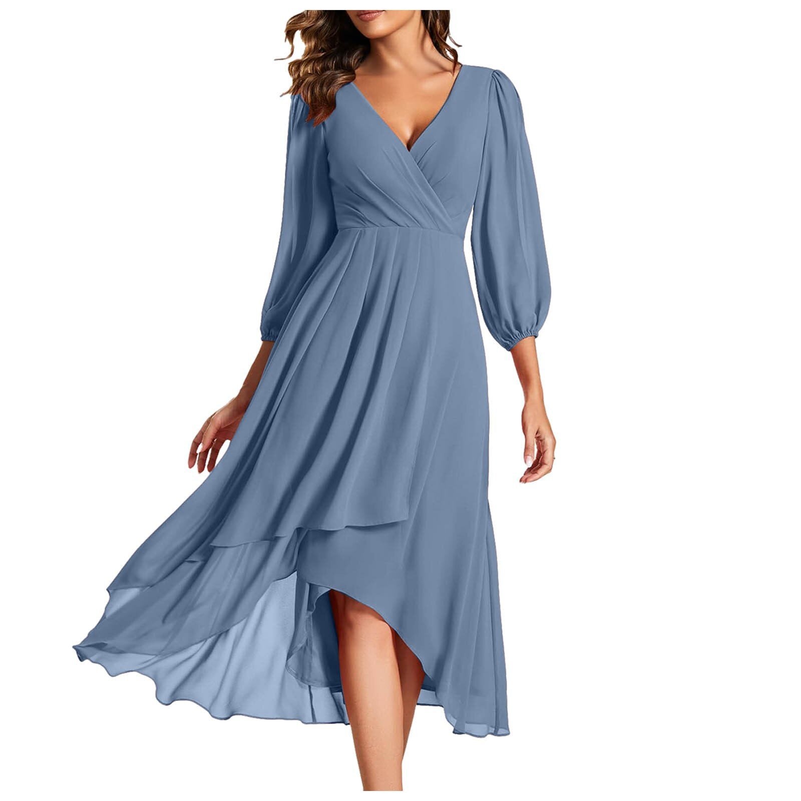 Leviana™ | Robe à volants avec bord asymétrique