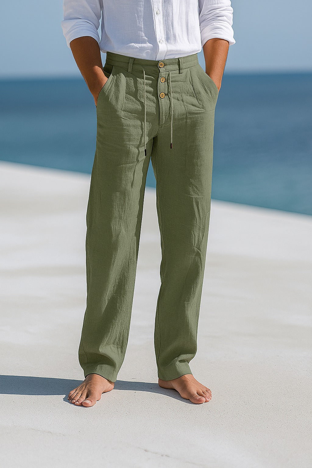 Leviana - "Pantalons Évasés Brise Marine"