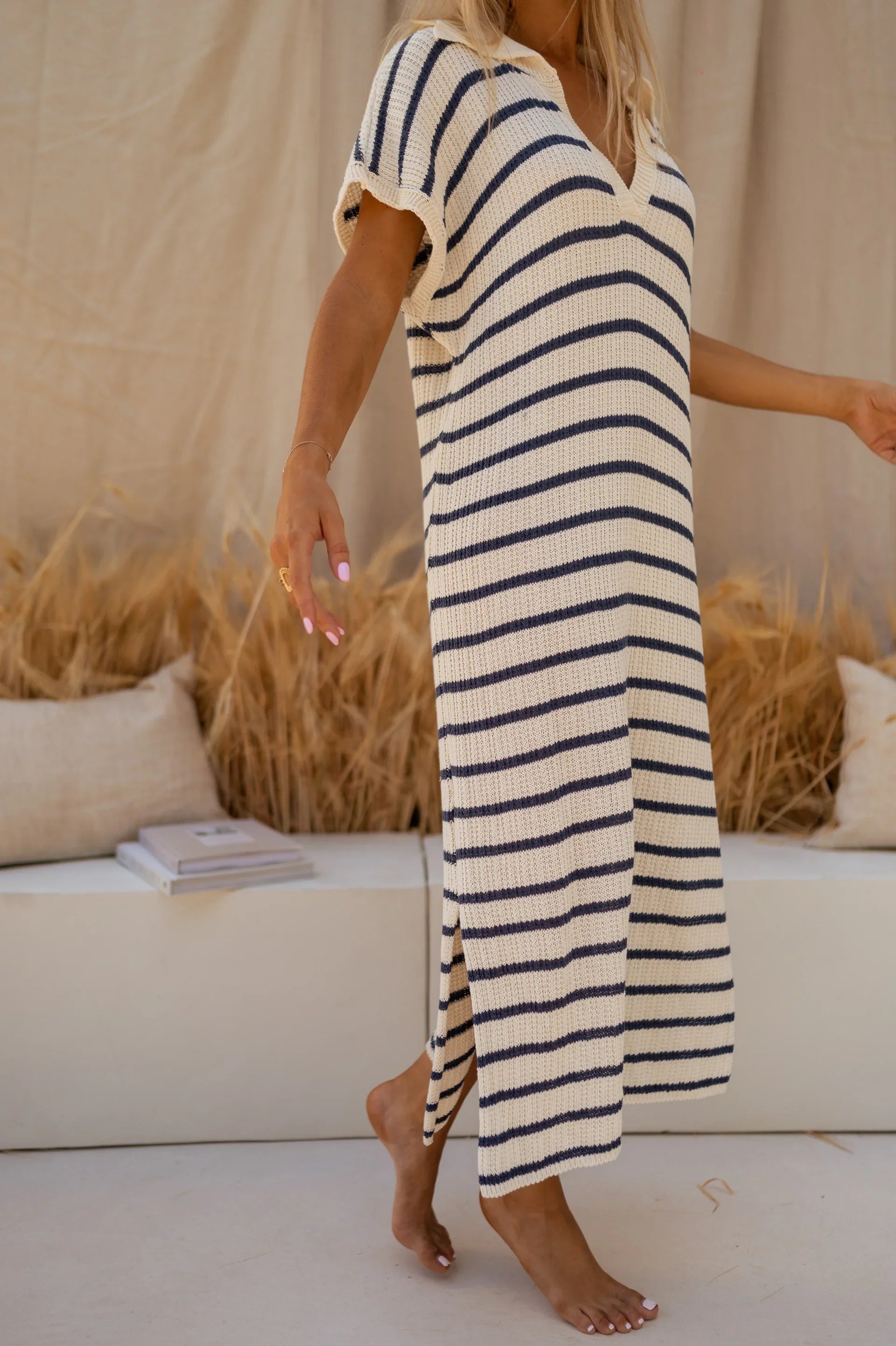 SOPHIA™ | LA ROBE EN TRICOT RAYÉ