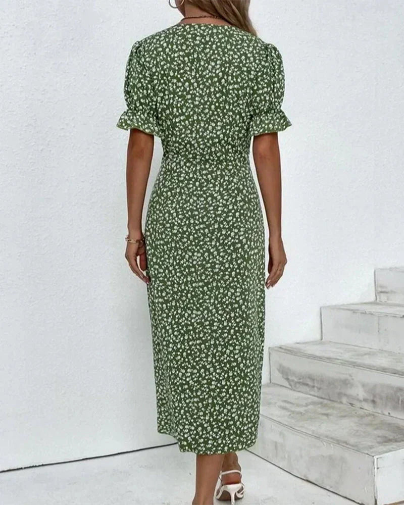 Leviana™ | Robe à Imprimé Floral Élégante