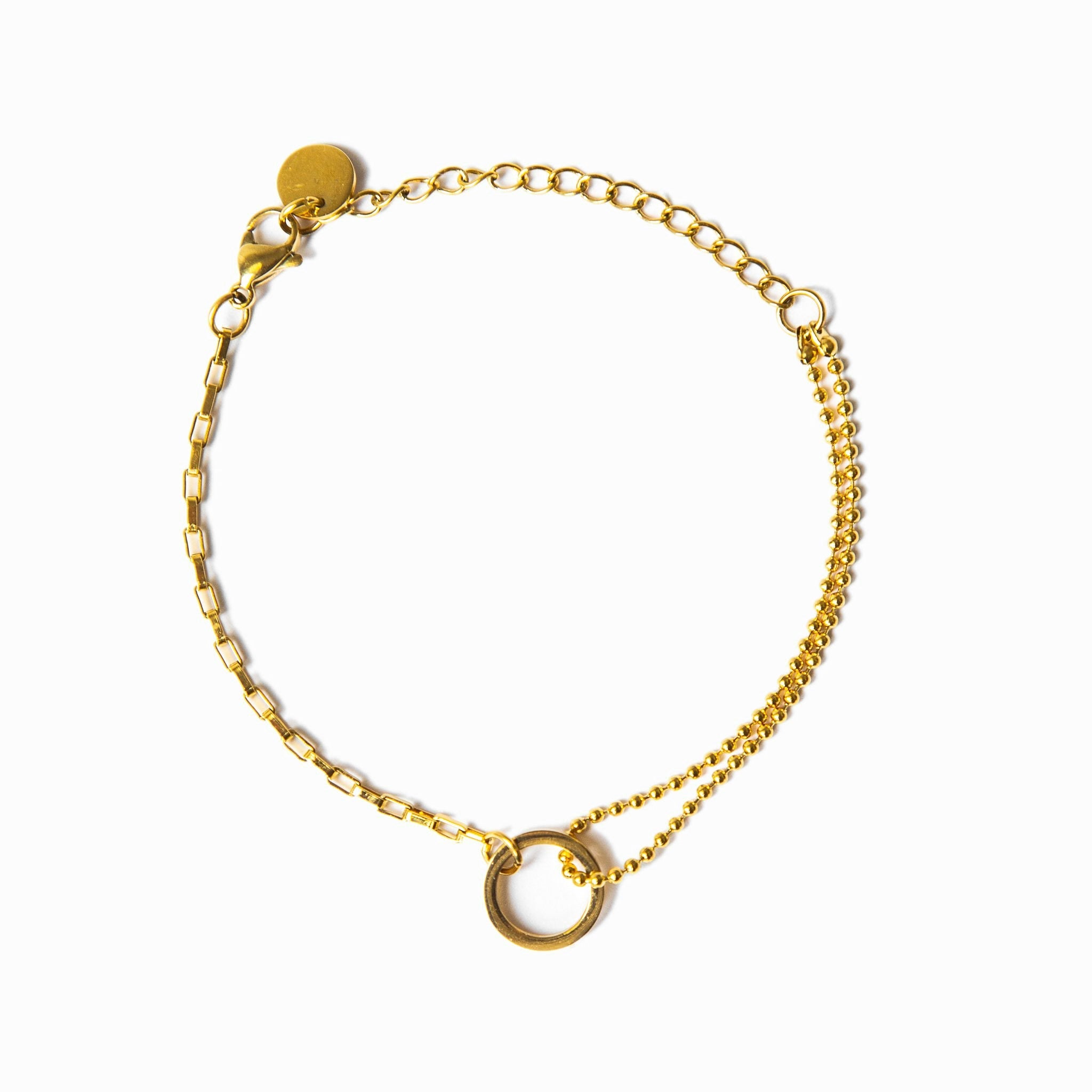 Bracelet Tennis Box en Or