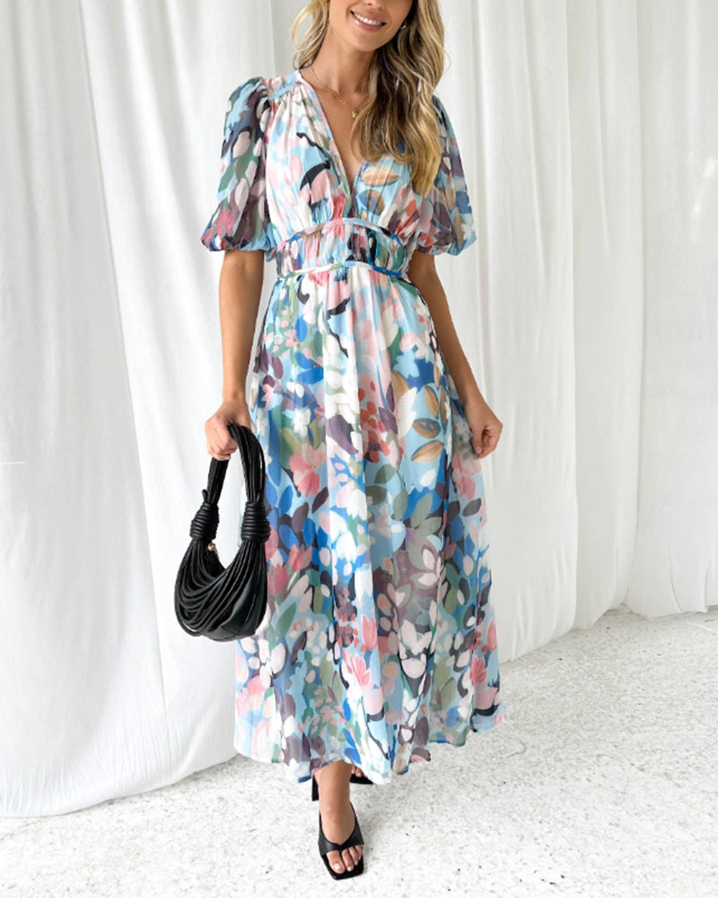 Leviana™ | Élégante robe à fleurs