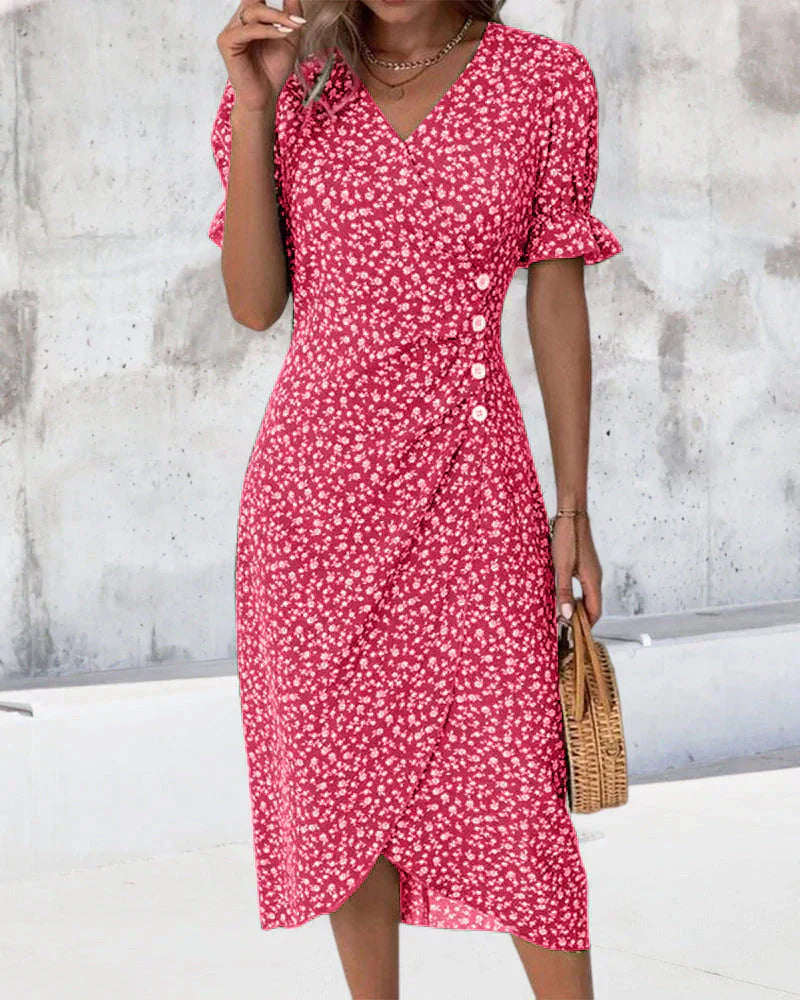 Leviana™ | Robe à Imprimé Floral Élégante
