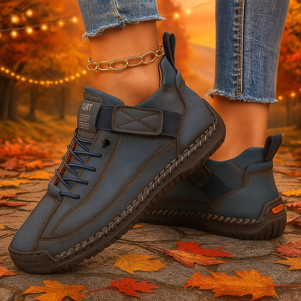 Mia™ | Baskets Confort Orthopédique Bleu foncé