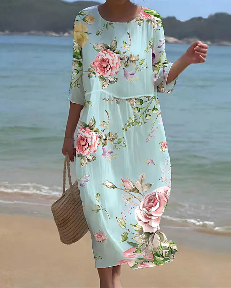 Leviana™ | Robe élégante à fleurs
