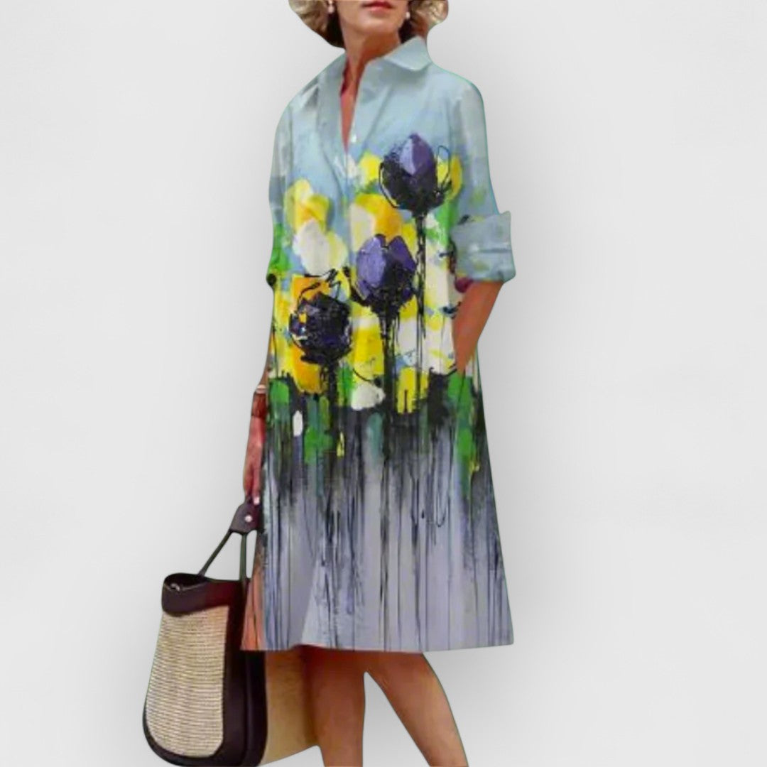 Aira | robe élégante à motifs floraux