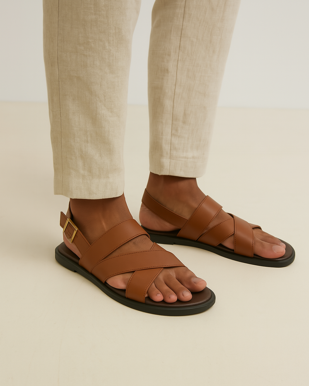 Lanaro - Sandales élégantes croisées