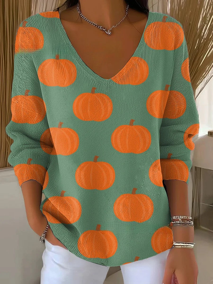 Lucie – Pull en maille col V