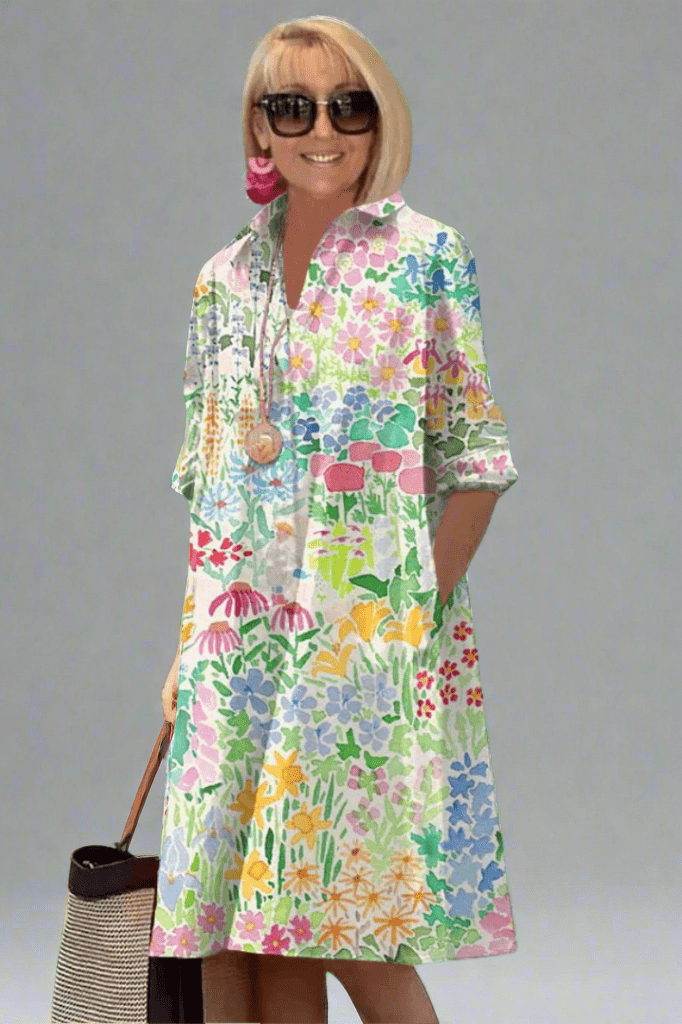 Nadine - Robe d'été florale de luxe pour un style sans effort