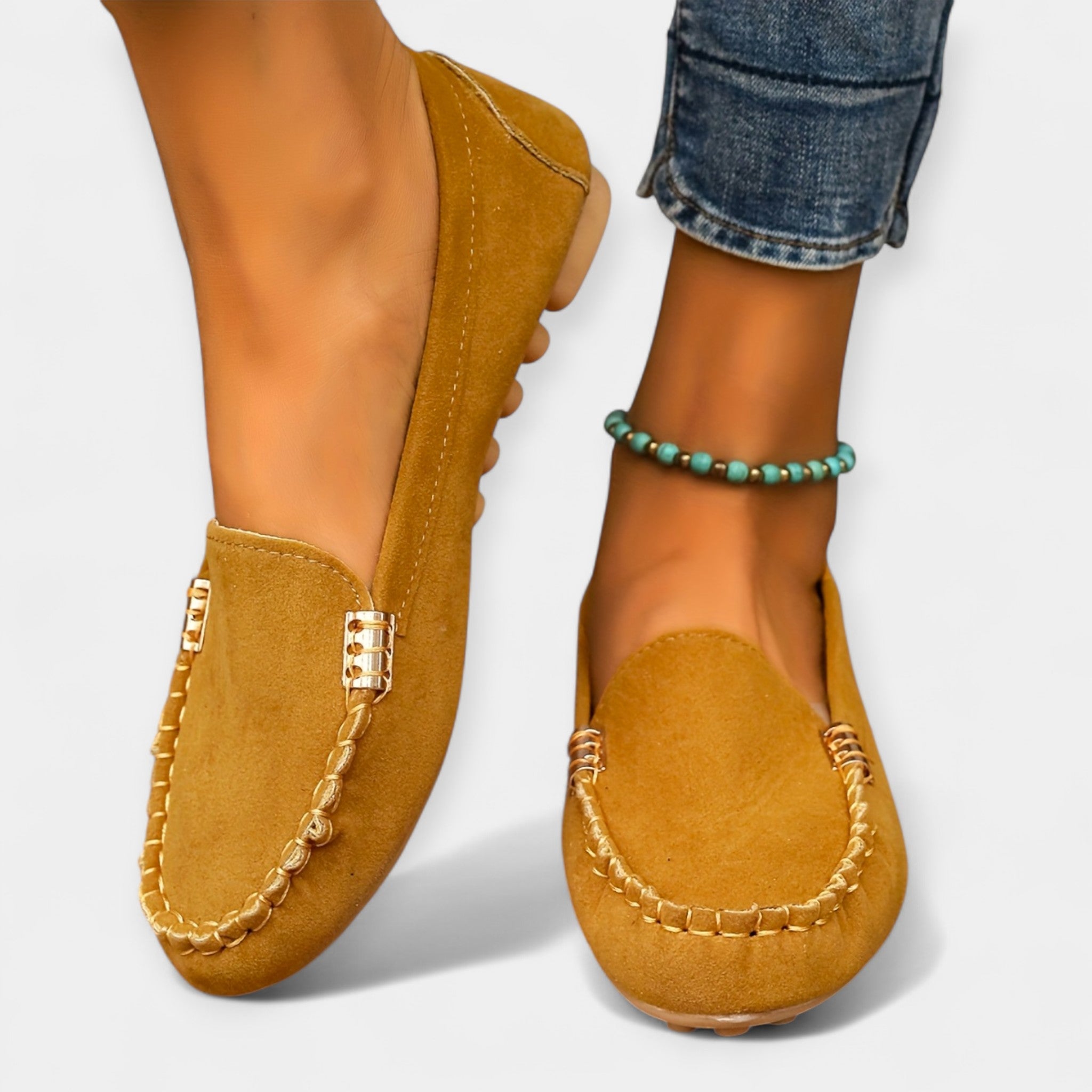 Mocassins avec Détail Métallique