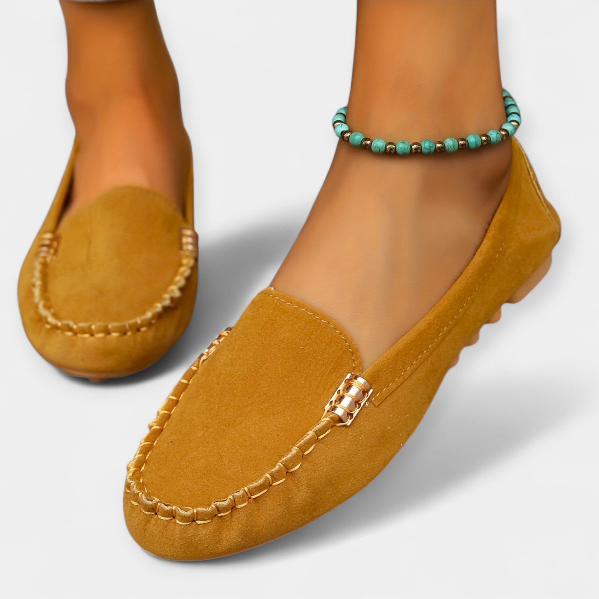 Mocassins avec Détail Métallique