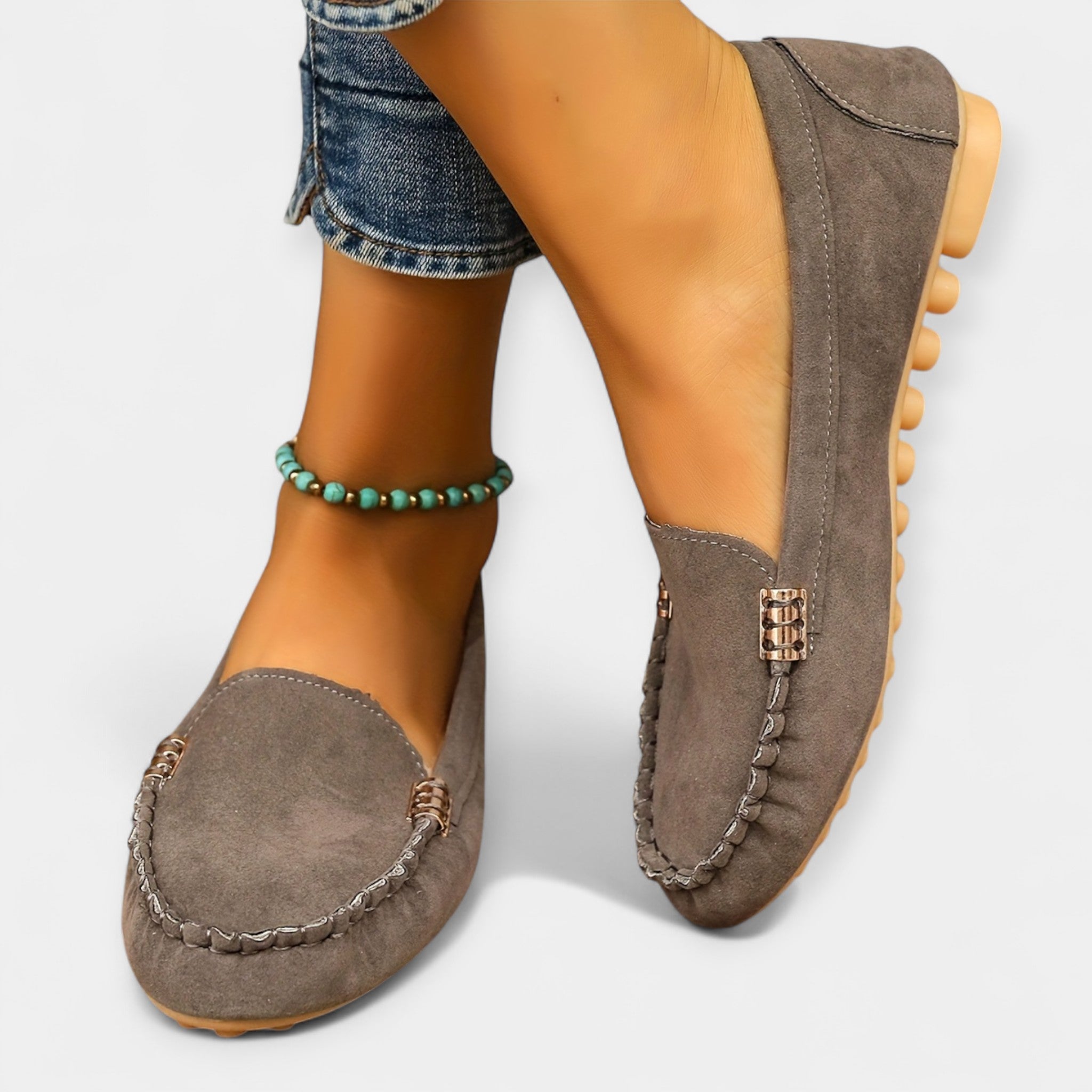 Mocassins avec Détail Métallique