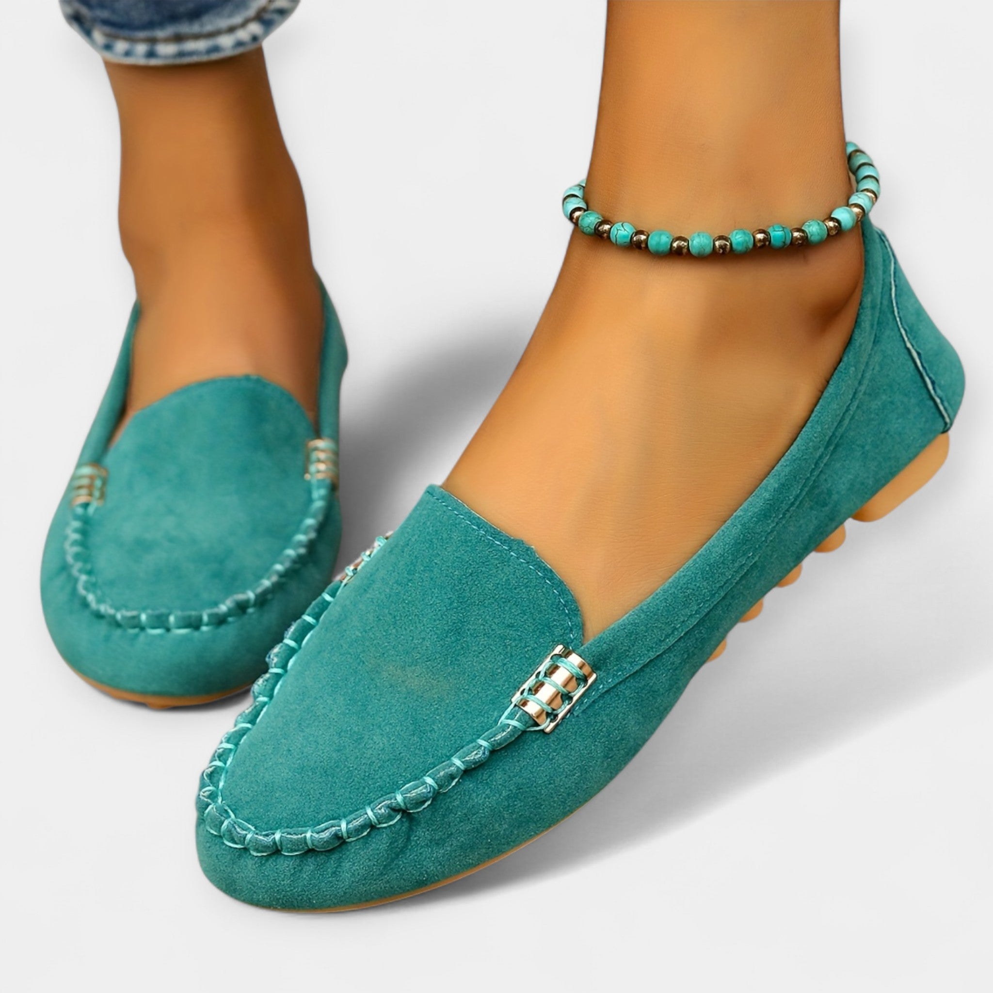 Mocassins avec Détail Métallique