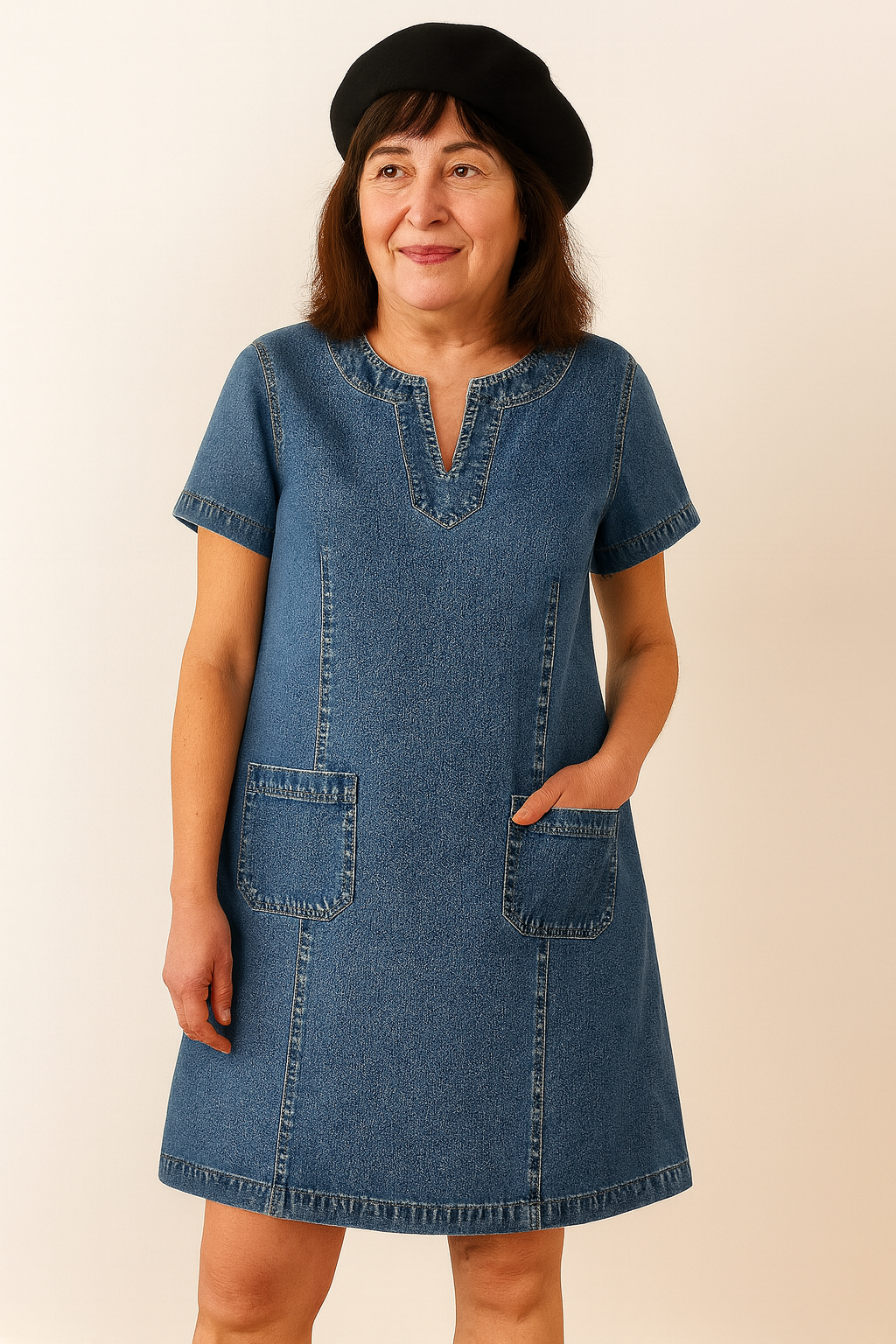 Juliette™ | Robe en Denim Douce