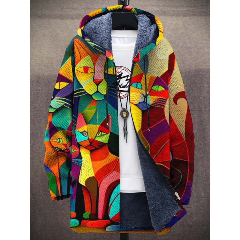 Elandra | Manteau de luxe inspiré par l'art