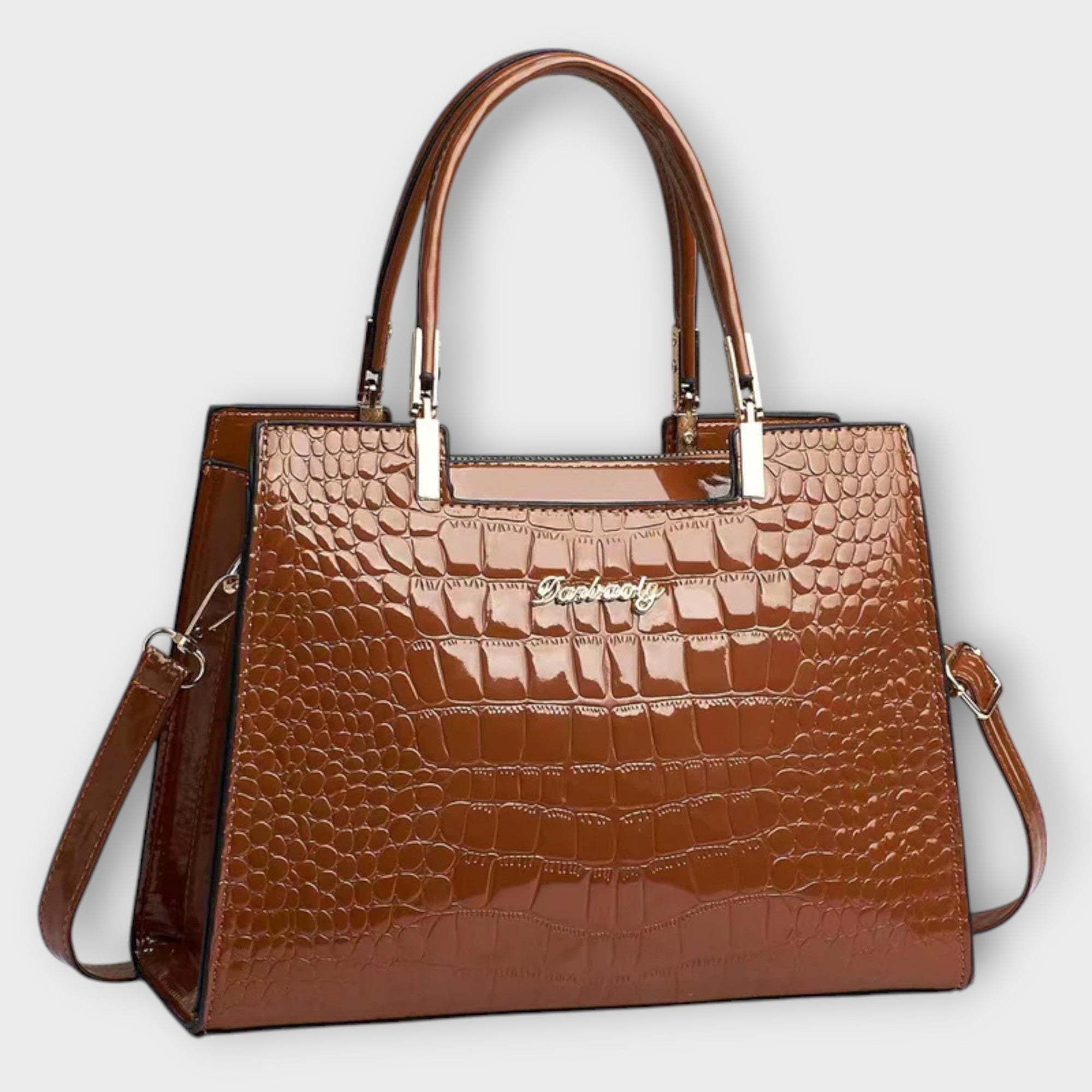 Sac Croco Brillant à Main