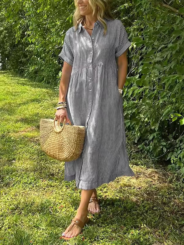 Leviana™ | Robe d'été avec boutons