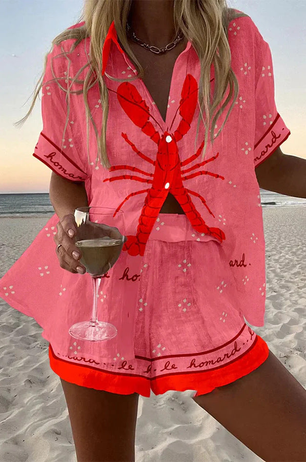 Pallina™ | Ensemble court rose homard