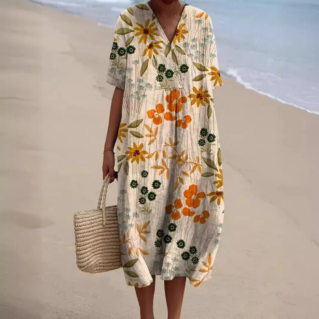 Leviana™ | Robe Douce avec Imprimé Floral