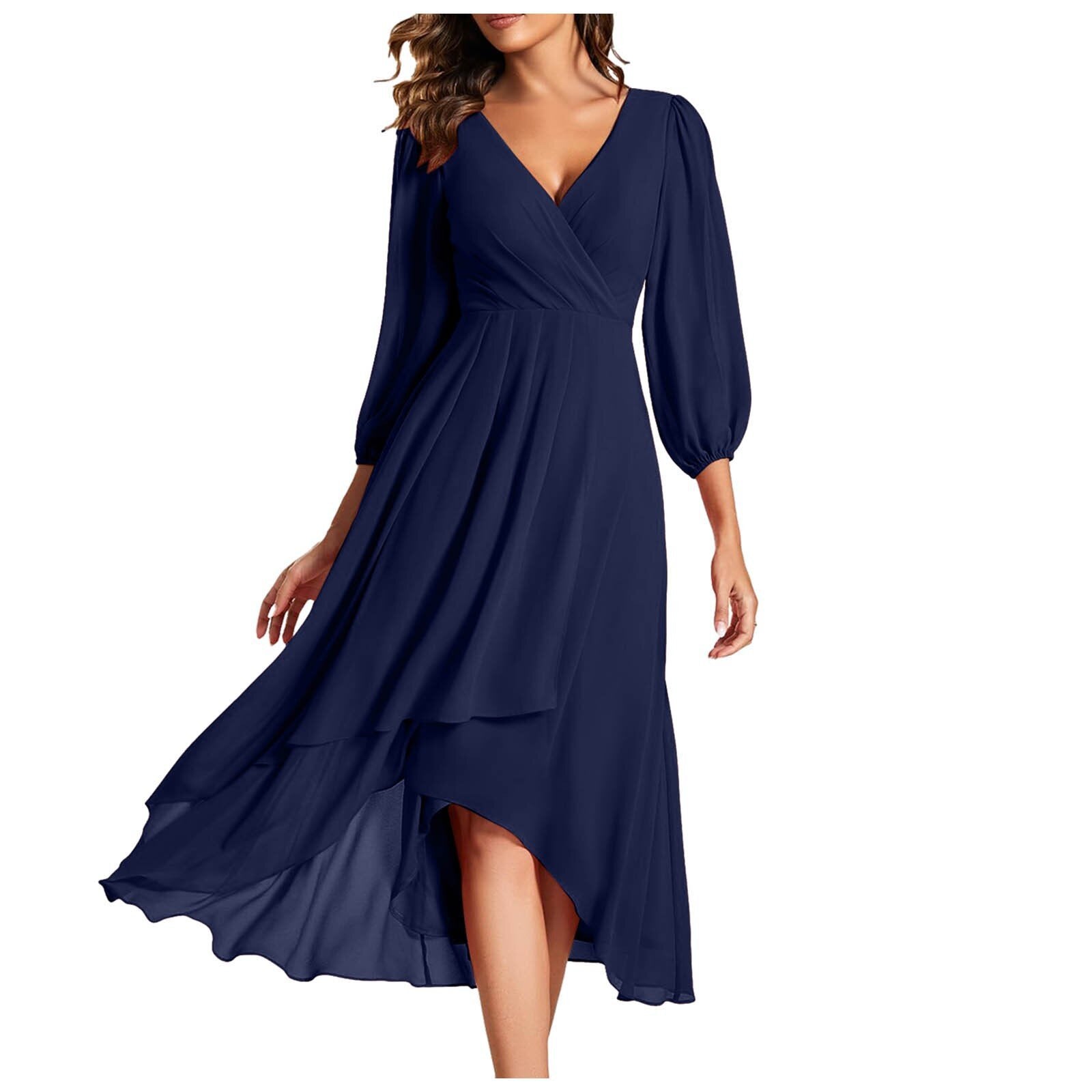 Leviana™ | Robe à volants avec bord asymétrique