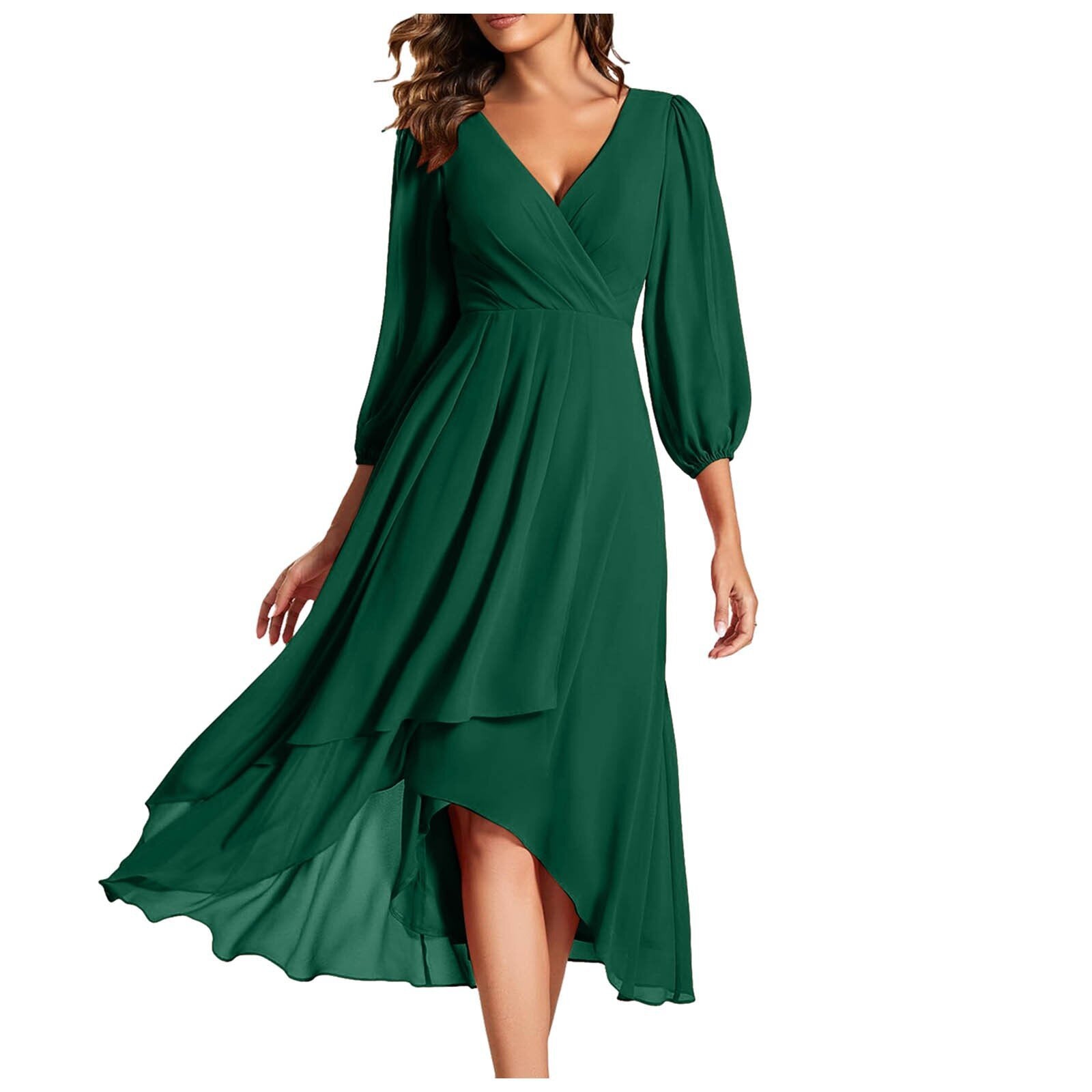 Leviana™ | Robe à volants avec bord asymétrique