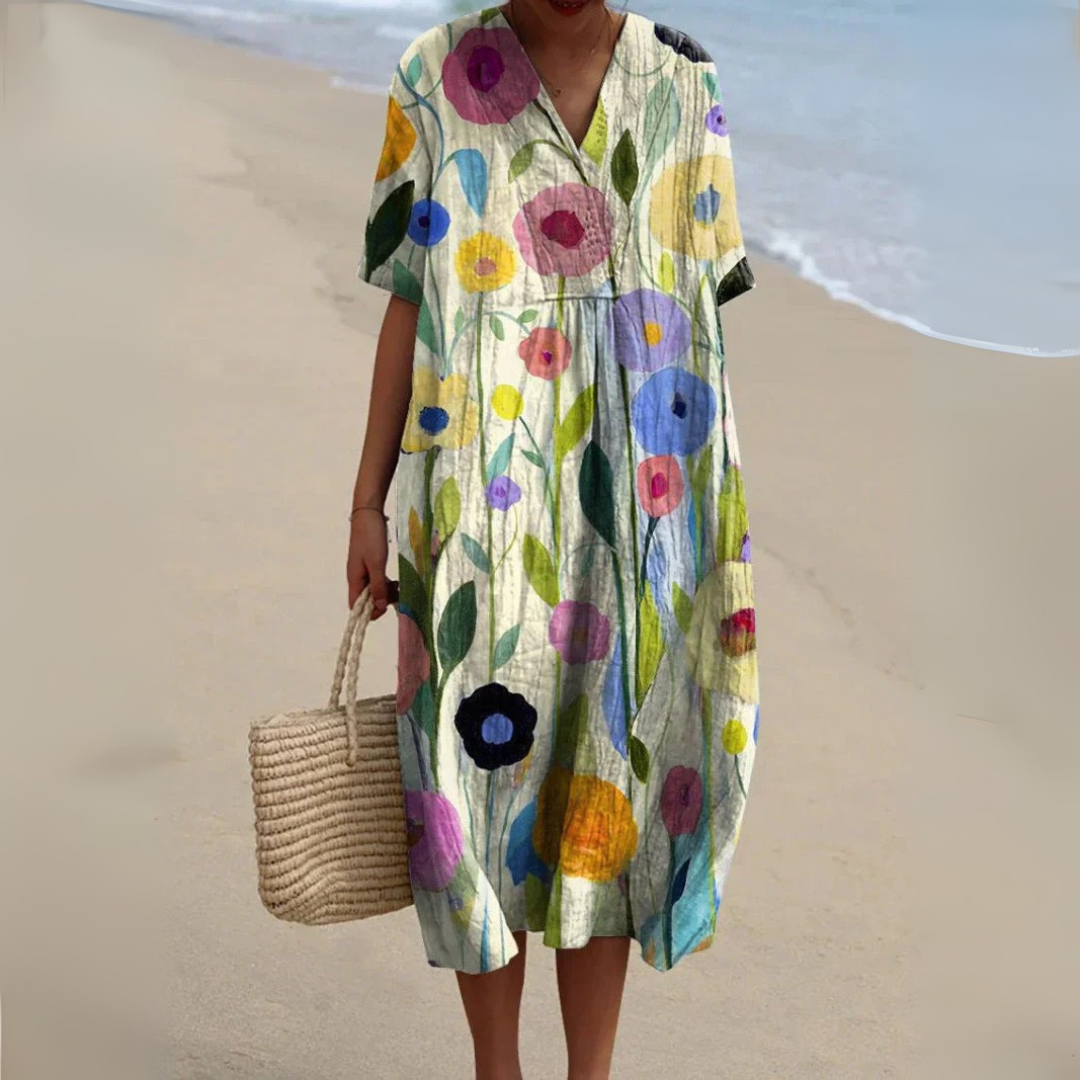 Leviana™ | Robe Douce avec Imprimé Floral