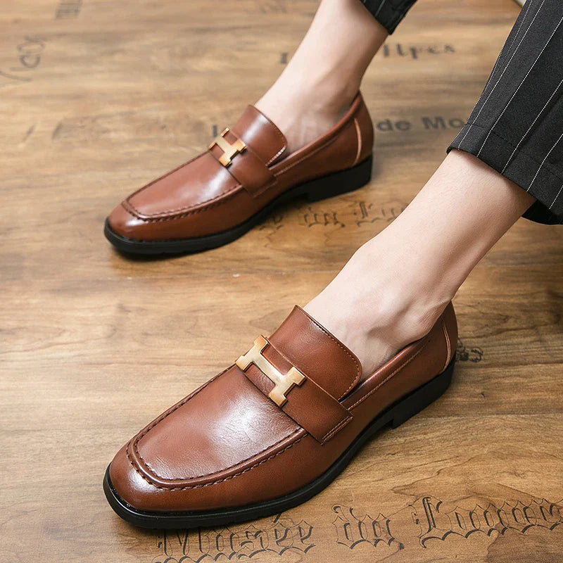 Mocassins en Cuir Véritable Giorgio Hayez