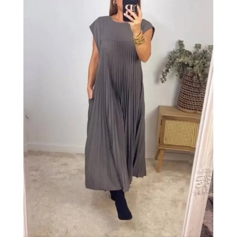 Leviana™ | Robe Maxi Plissée