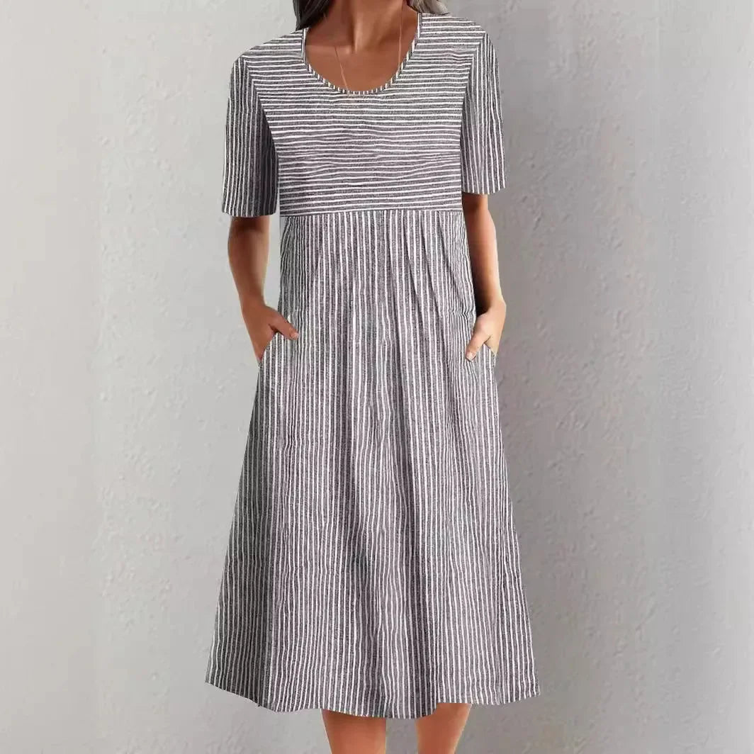 Leviana™ | Robe d'Été Rayée Décontractée