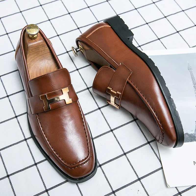 Mocassins en Cuir Véritable Giorgio Hayez