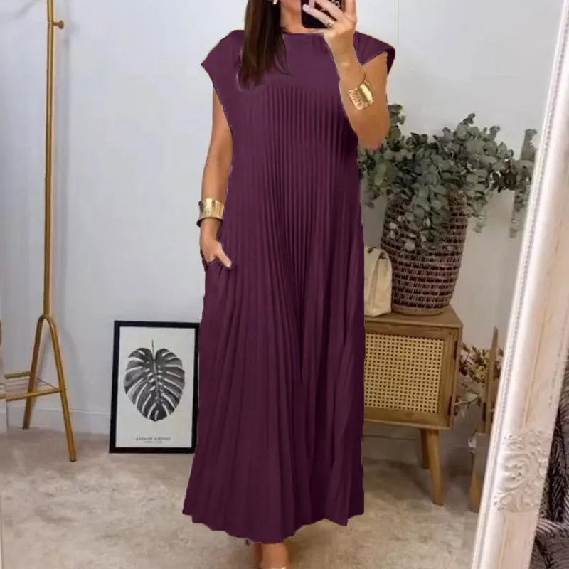 Leviana™ | Robe Maxi Plissée