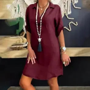 Élise™ – Robe en lin flatteuse et légère