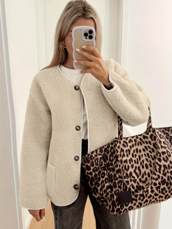 Lillia™ | La Veste en Fleece à Boutons