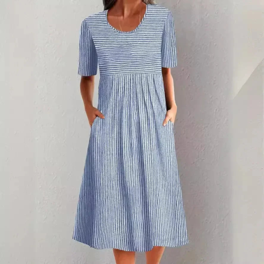 Leviana™ | Robe d'Été Rayée Décontractée