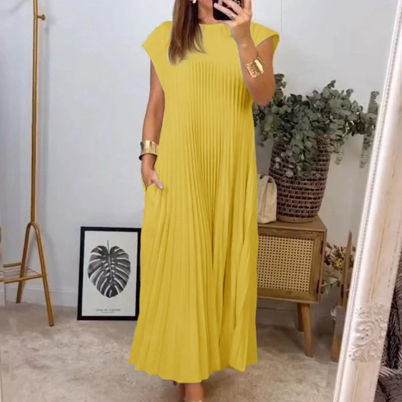 Leviana™ | Robe Maxi Plissée