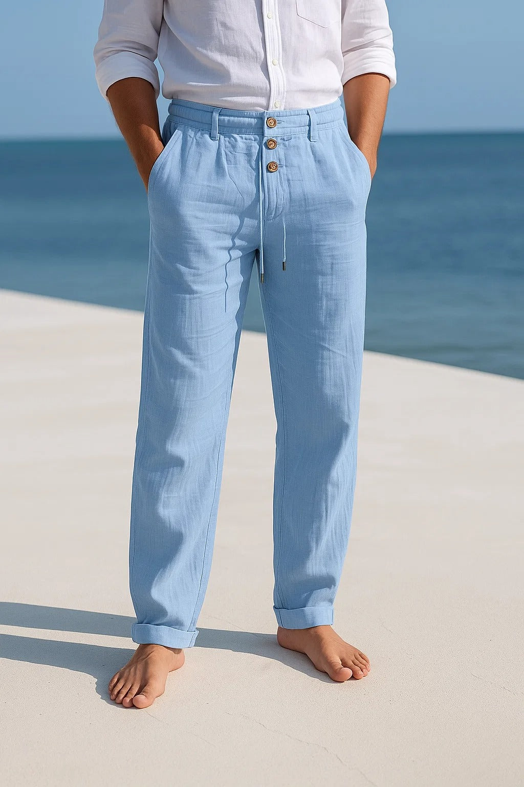 Leviana - "Pantalons Évasés Brise Marine"