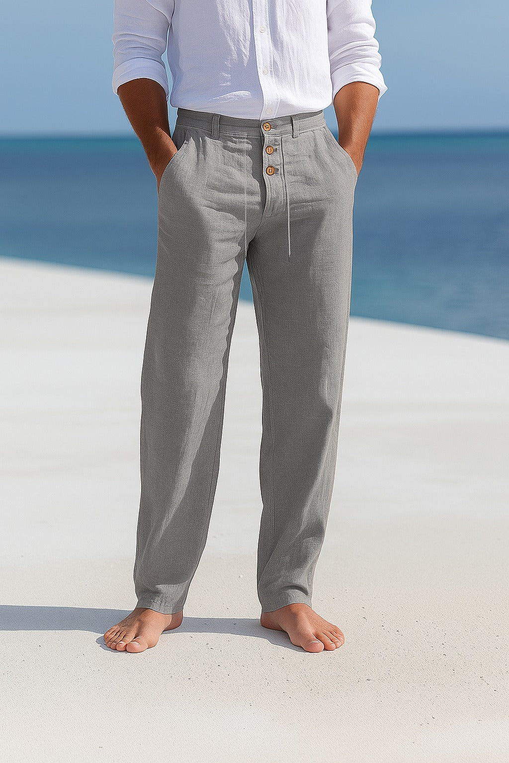 Leviana - "Pantalons Évasés Brise Marine"