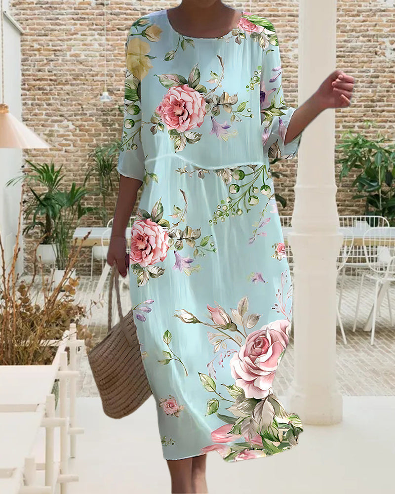 Leviana™ | Robe élégante à fleurs