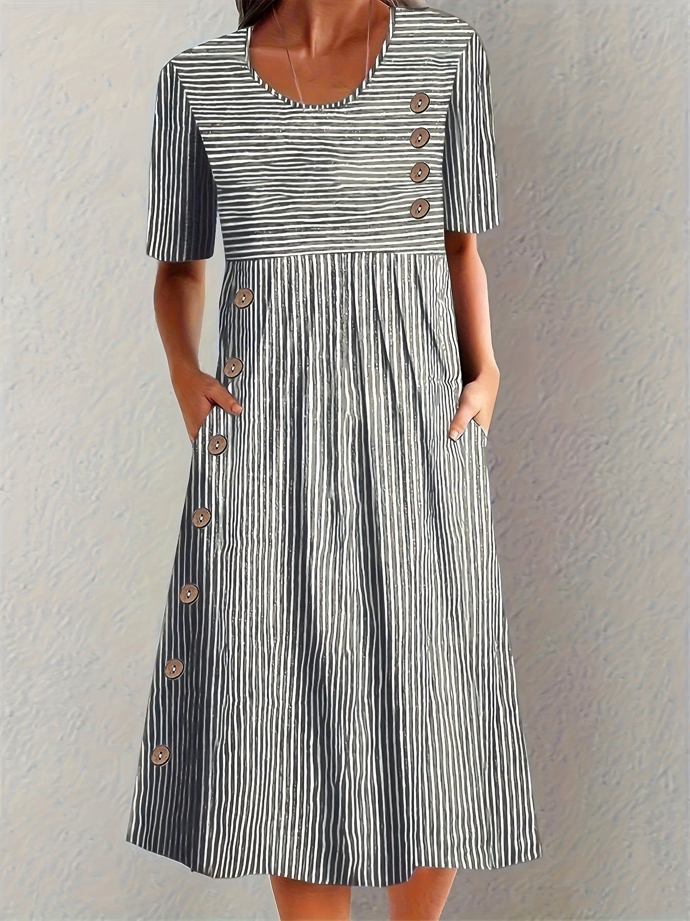 Leviana™ | Robe d'été Rayée