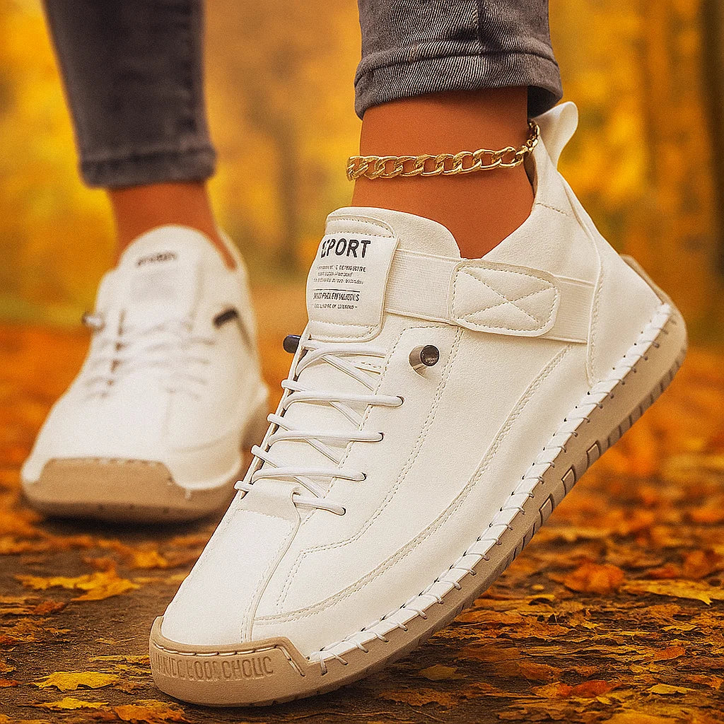 Mia™ | Baskets Confort Orthopédique Blanc