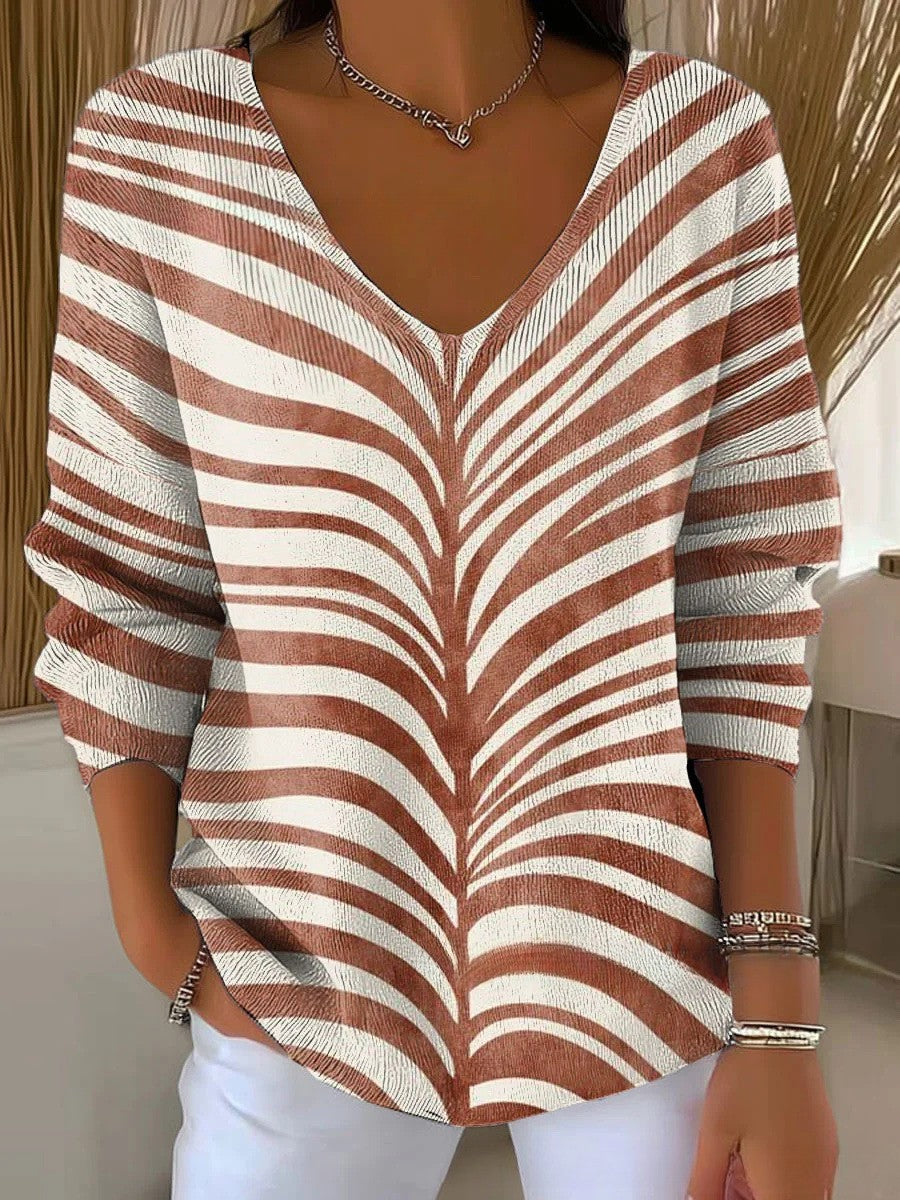 Valérie – Pull en maille col V