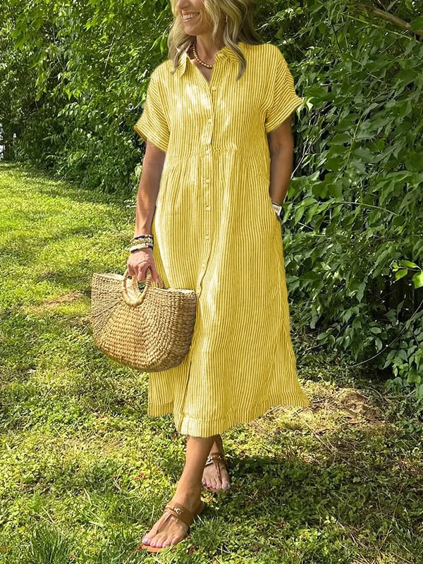 Leviana™ | Robe d'été avec boutons