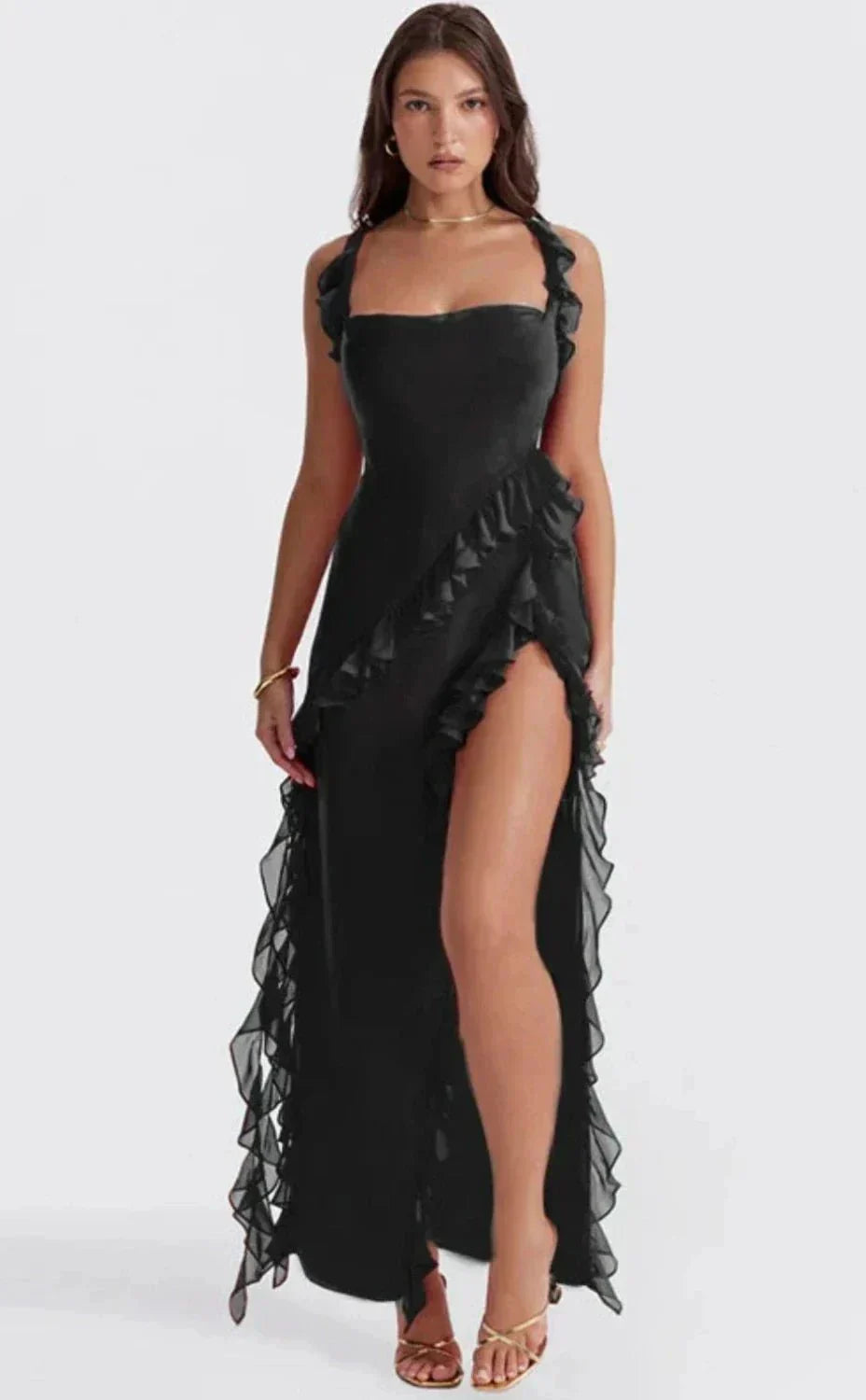 Lara™ | Robe Maxi Élégante avec Fente