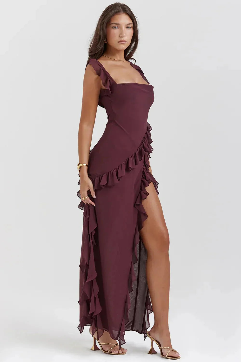 Lara™ | Robe Maxi Élégante avec Fente