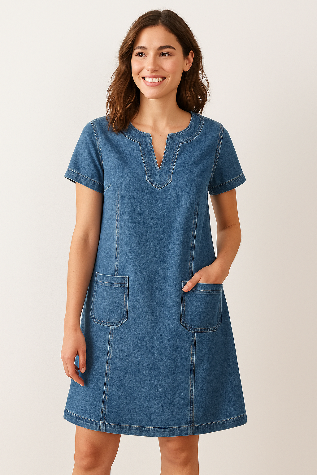 Leviana® | Robe en Denim Doux