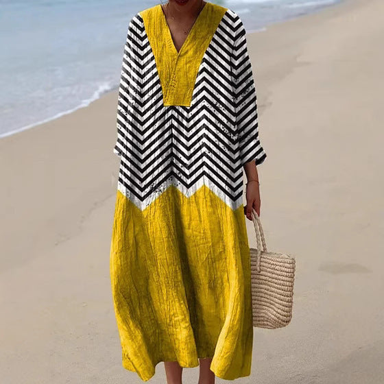 Leviana™ – Robe élégante avec un motif géométrique